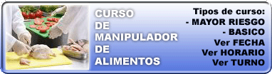 CURSOS PARA MANIPULADORES DE ALIMENTOS